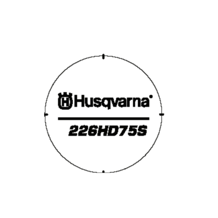 Decal in the group Spare Parts / Spare Parts Hedge Trimmers / Spare parts Husqvarna 226HD75S at GPLSHOP (5870278-01)