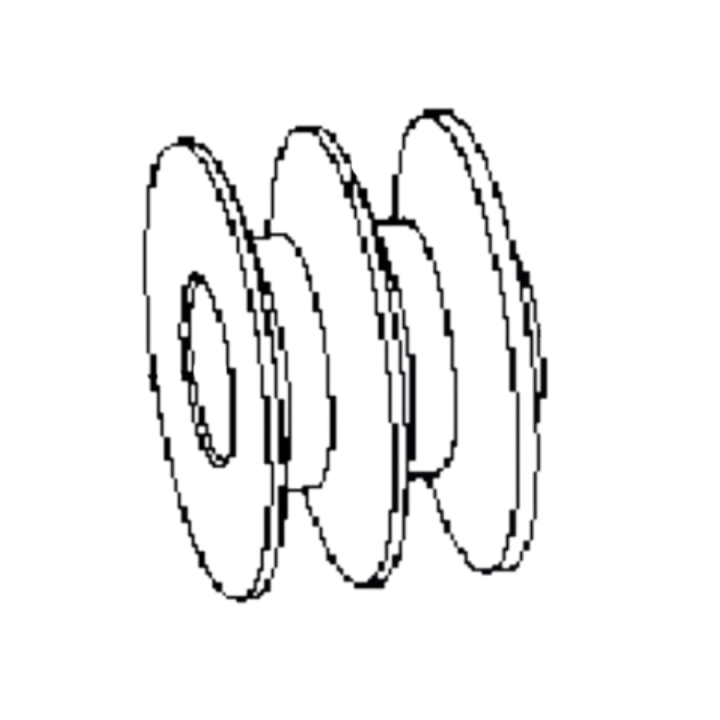 Pulley 5879537-01 in the group Spare Parts / Spare parts for Husqvarna Tillers / Spare parts Husqvarna TF230 at GPLSHOP (5879537-01)