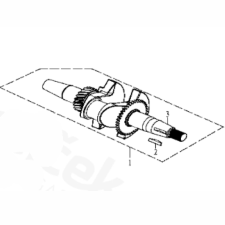 Crankshaft,Assy 5880029-01 in the group  at GPLSHOP (5880029-01)
