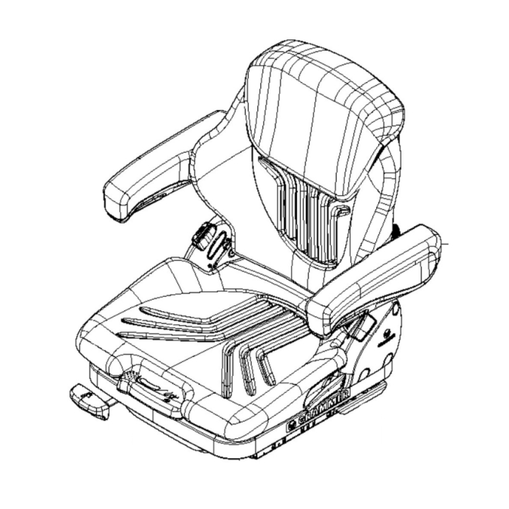 Comfort Seat 5889083-01 in the group Spare Parts / Spare Parts Rider / Spare parts Husqvarna P525DX at GPLSHOP (5889083-01)
