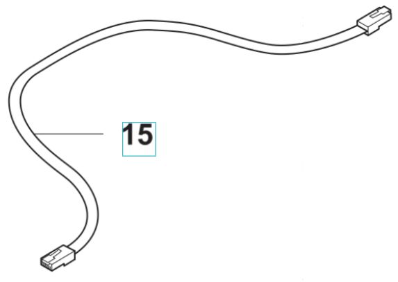 Cable Assembly Modular Jack 6/6 R 5893508-06 in the group Spare Parts Robotic Lawn Mower / Spare parts Husqvarna Automower® 415X / Automower 415X - 2023 at GPLSHOP (5893508-06)