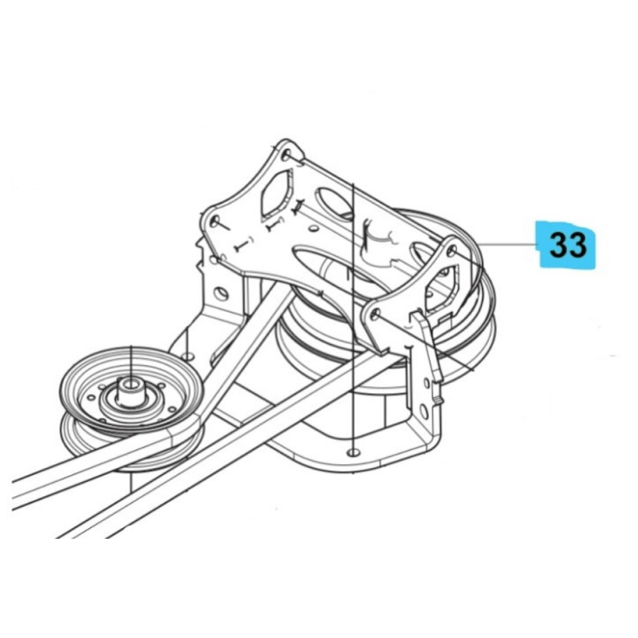 Pulley Pto in the group Spare Parts / Spare Parts Rider / Spare parts Husqvarna Rider 420 TSX AWD at GPLSHOP (5895074-01)