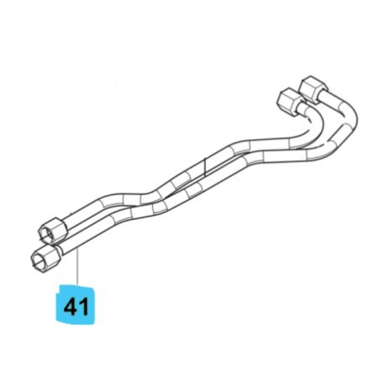 Hydraulic Pipe For Vfmu in the group Spare Parts / Spare Parts Rider / Spare parts Husqvarna Rider 420 TSX AWD at GPLSHOP (5895618-01)