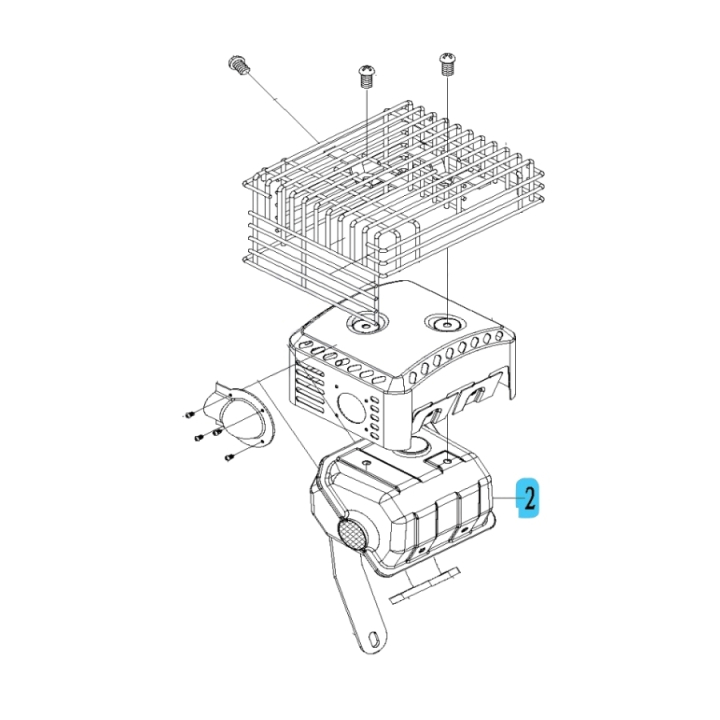 Silencer 5899301-01 in the group Spare Parts / Spare parts Övriga Reservdelar / Spare parts McCulloch Jordfräsar / Spare parts McCulloch MFT55 200R at GPLSHOP (5899301-01)