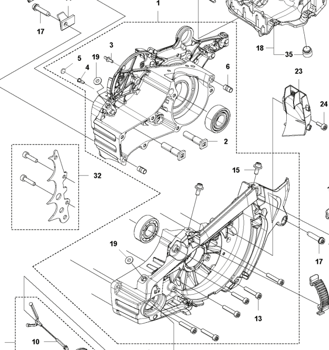 Crankcase 5901956-04 in the group Spare Parts at GPLSHOP (5901956-04)