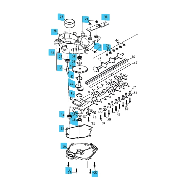 Kit 5904595-01 in the group Spare Parts / Spare parts Övriga Reservdelar / Spare parts McCulloch Häcksaxar / Spare parts McCulloch HT5622 at GPLSHOP (5904595-01)