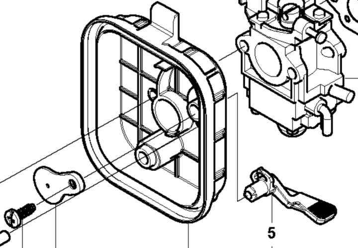Air Filter Holder Complete 5905794-01 in the group  at GPLSHOP (5905794-01)