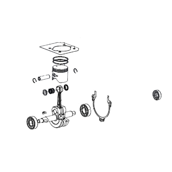 Crankshaft Set Rotating Unit 5907213-01 in the group Spare Parts / Spare parts Övriga Reservdelar / Spare parts McCulloch Lövblåsare / Spare parts McCulloch GBV322 at GPLSHOP (5907213-01)