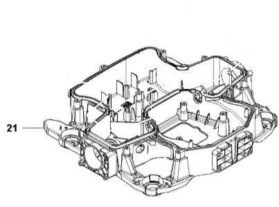 CHASSIS LOWER FRONT in the group Spare Parts Robotic Lawn Mower / Spare parts Husqvarna Automower® 435X AWD / Automower 435X AWD - 2023 at GPLSHOP (5927436-01)