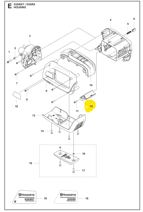 Air Conductor in the group Spare Parts / Spare parts Brushcutters / Spare parts Husqvarna 535iRXT at GPLSHOP (5931089-01)
