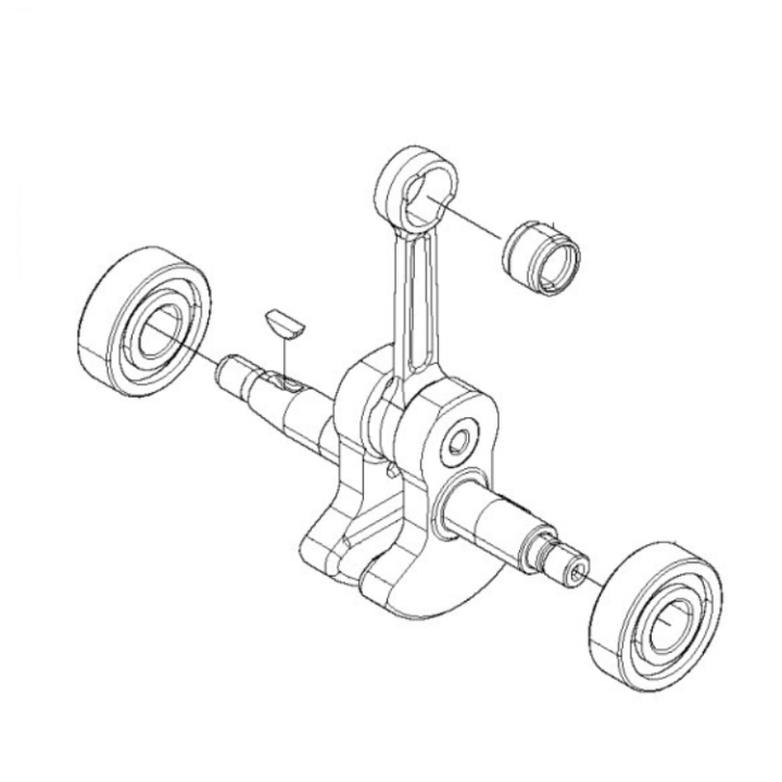 Crankshaft Complete 5933053-01 in the group  at GPLSHOP (5933053-01)