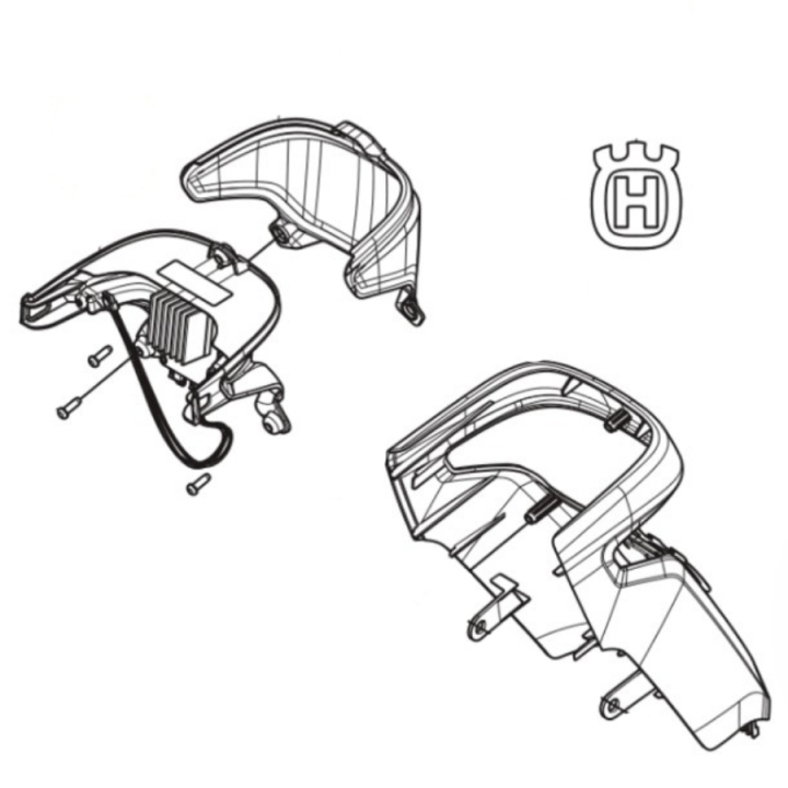 Steering cover Front part M, Straw in the group Spare Parts / Spare Parts Rider / Spare parts Husqvarna Rider 316TX AWD at GPLSHOP (5947064-01)