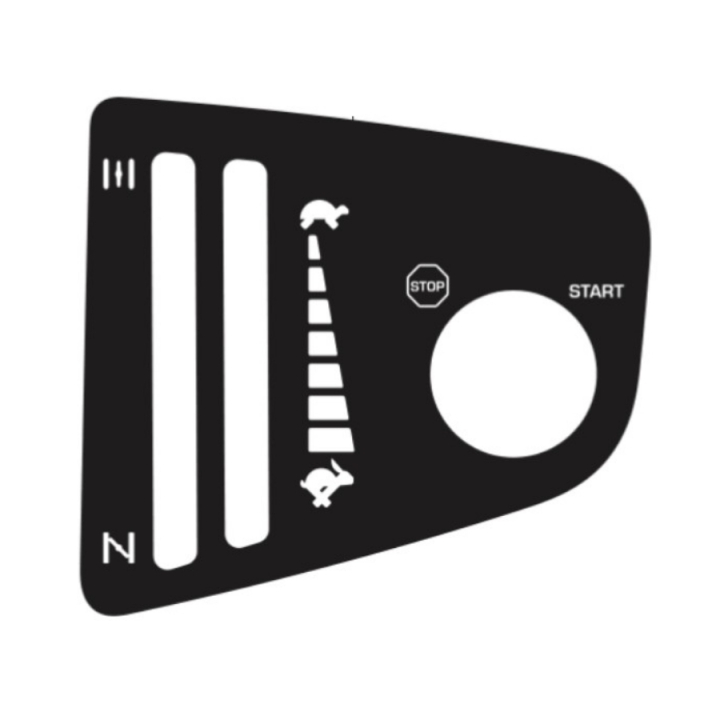 Decal Controls For Choke in the group Spare Parts / Spare Parts Rider / Spare parts Husqvarna Rider 420 TSX AWD at GPLSHOP (5947375-01)