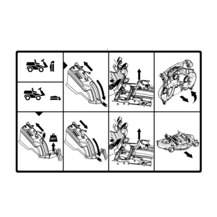 Label Service And Docking in the group Spare Parts / Spare Parts Rider / Spare parts Husqvarna Rider 420 TSX AWD at GPLSHOP (5949502-01)