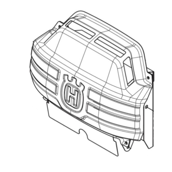 Heat protector in the group Spare Parts / Spare Parts Rider / Spare parts Husqvarna Rider 420 TSX AWD at GPLSHOP (5958655-01)