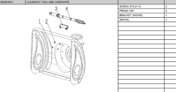 in the group Spare Parts / Spare parts Husqvarna Snow blowers / Spare parts Husqvarna ST124 at GPLSHOP (5959244-01)