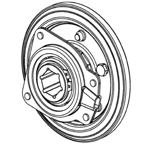 Rubber drive wheel in the group Spare Parts / Spare parts Husqvarna Snow blowers / Spare parts Husqvarna ST124 at GPLSHOP (5959262-01)