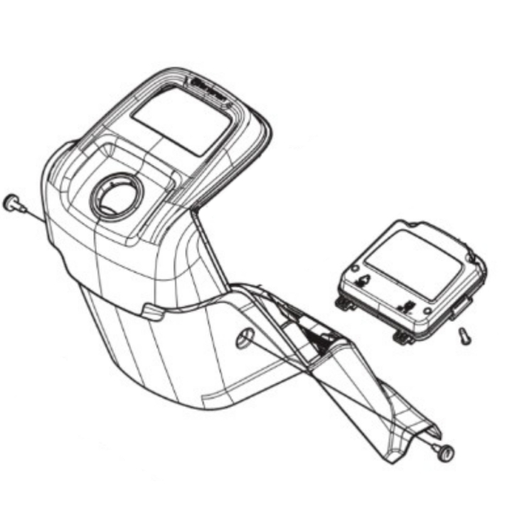 Steering cover Rear part in the group Spare Parts / Spare Parts Rider / Spare parts Husqvarna Rider 316TX AWD at GPLSHOP (5965672-01)