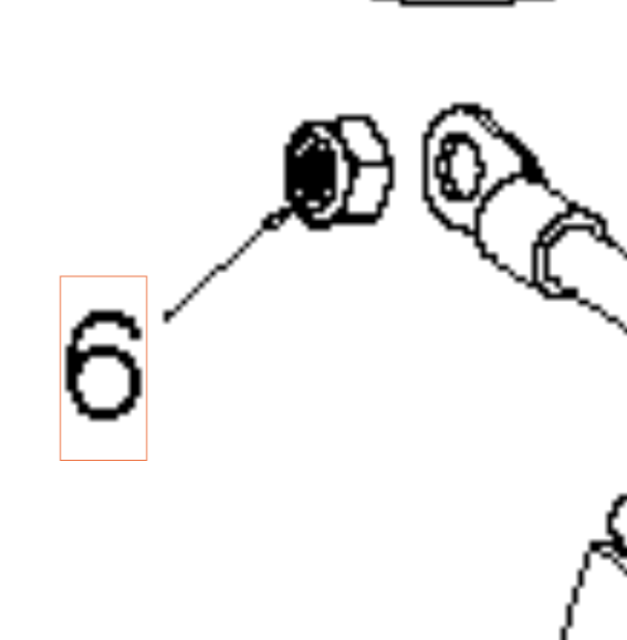 Nut Lock Nut M6 Nyloc Insert H in the group at GPLSHOP (5974341-01)