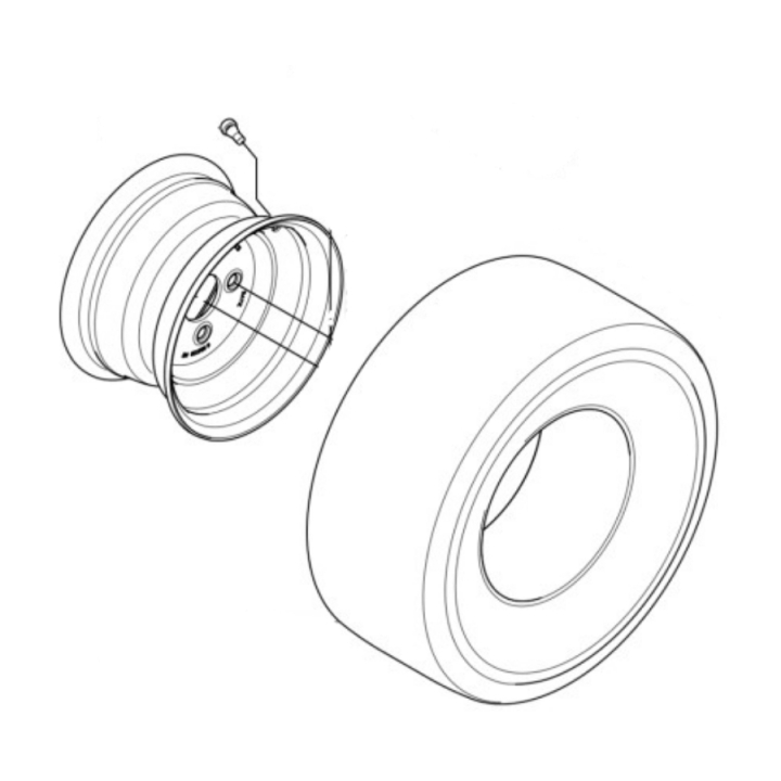 Wheel Assy 20X8-10 in the group Spare Parts / Spare Parts Rider / Spare parts Husqvarna P520DX at GPLSHOP (5977112-01)