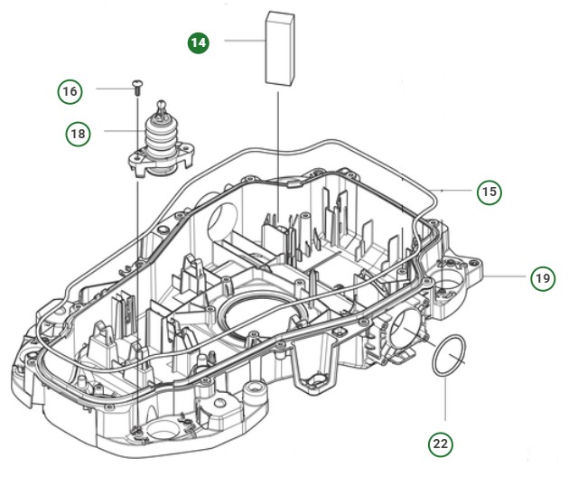 WEIGHT SQUARE BAR in the group Spare Parts Robotic Lawn Mower / Spare parts Husqvarna Automower® 310E Nera / Automower 310E Nera - 2026 at GPLSHOP (5985036-04)