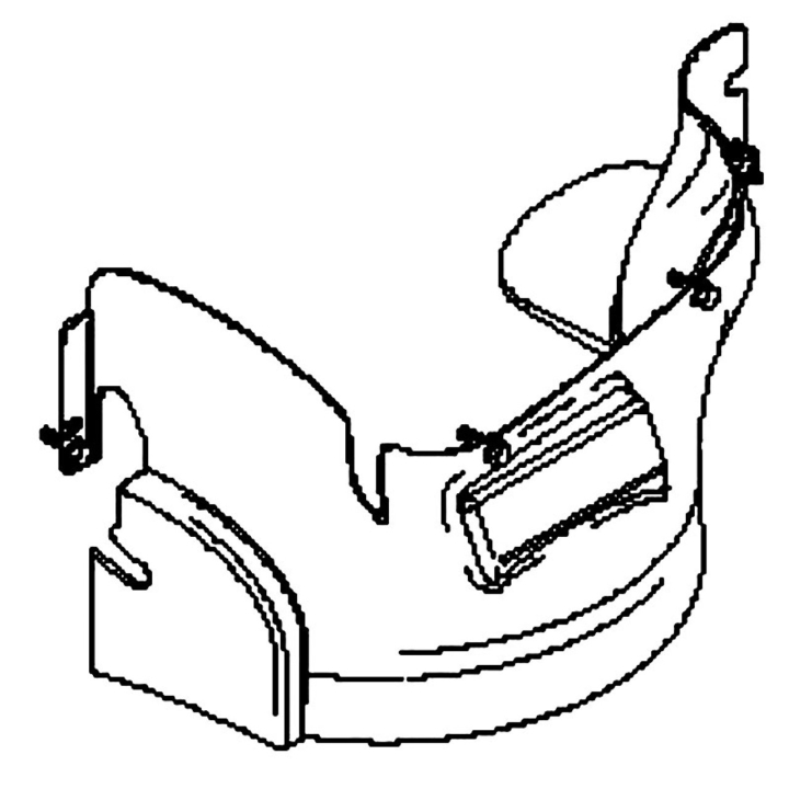 Guard Asm Rh Tex Crd French in the group Spare Parts / Spare Parts Garden Tractors / Spare parts Husqvarna TC 238 at GPLSHOP (5986607-01)