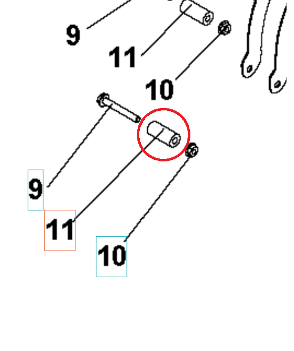 Spacer 5986803-01 in the group at GPLSHOP (5986803-01)