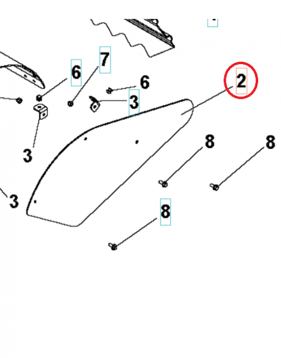 Cover Pins Cover Side Orange 5986809-01 in the group  at GPLSHOP (5986809-01)