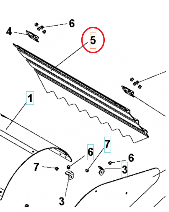 Cover Hangers Rear Screen Gray Ra 5986811-01 in the group at GPLSHOP (5986811-01)