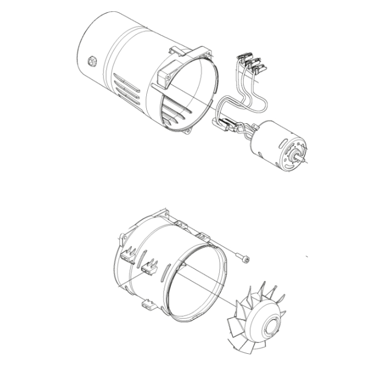Motor Kit Motor, Rotor, Stator in the group Spare Parts / Spare Parts Leaf Blowers / Spare parts Husqvarna 120iB at GPLSHOP (5993026-01)