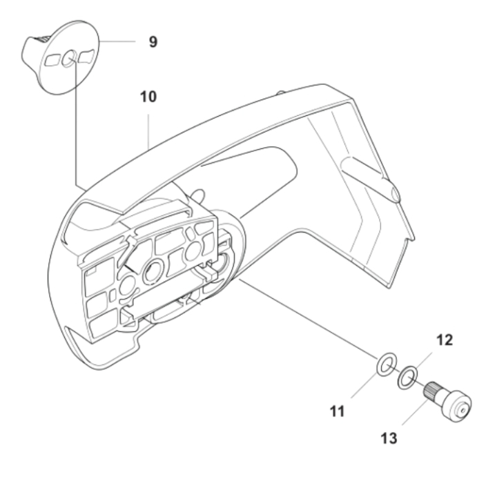 Clutch Cover Assy Clutch Cover 5995894-01 in the group Spare Parts / Spare parts Chainsaws / Spare parts Husqvarna 435i at GPLSHOP (5995894-01)