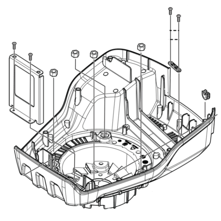 Cover bottom plastic kit in the group Spare Parts / Spare parts Husqvarna Walk-Behind Lawn Mower / Spare parts Husqvarna LB448i at GPLSHOP (5999449-02)