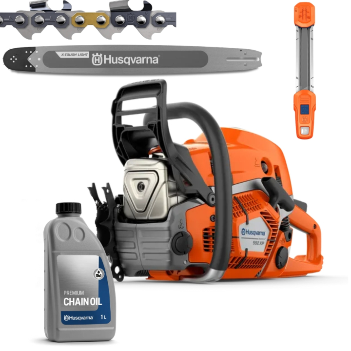 Husqvarna 592 XP®G 28'' Starter Kit in the group Husqvarna Forest and Garden Products / Husqvarna Chainsaws / Professional Chainsaws at GPLSHOP (9704934)