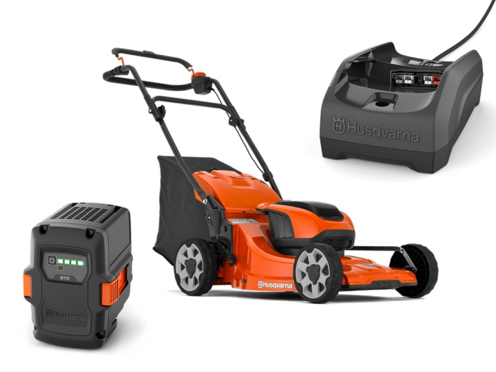 Husqvarna LC 142i + B140 & C80 in the group Husqvarna Forest and Garden Products / Husqvarna Lawn Mowers / Battery Lawn Mower at GPLSHOP (9705418-04)