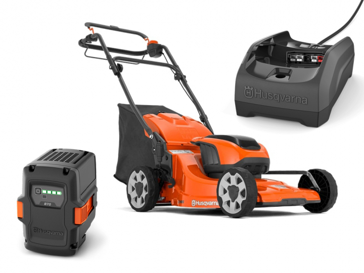 Husqvarna LC 142iS + B140 & C80 in the group Husqvarna Forest and Garden Products / Husqvarna Lawn Mowers / Battery Lawn Mower at GPLSHOP (9705419-02)