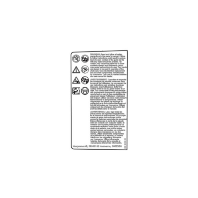 Label Warning 5310819-01