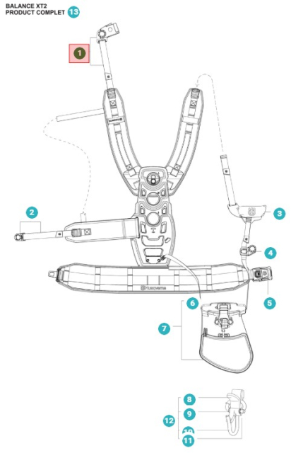 Buckle front piece left assembly