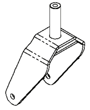 Caster yoke