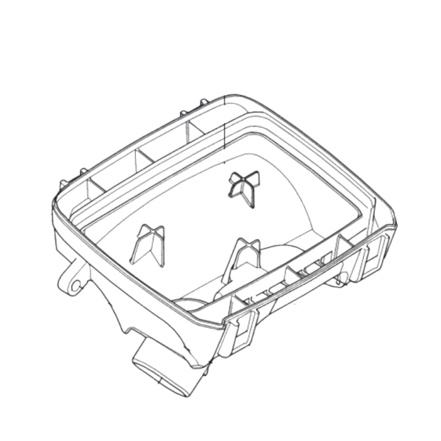 Air filter holder top mount hu