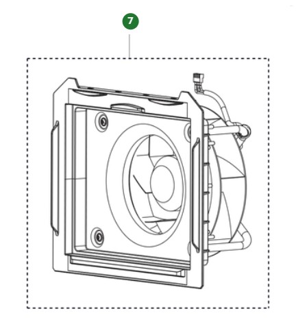 Fan motor assembly fan kit a 25 (1