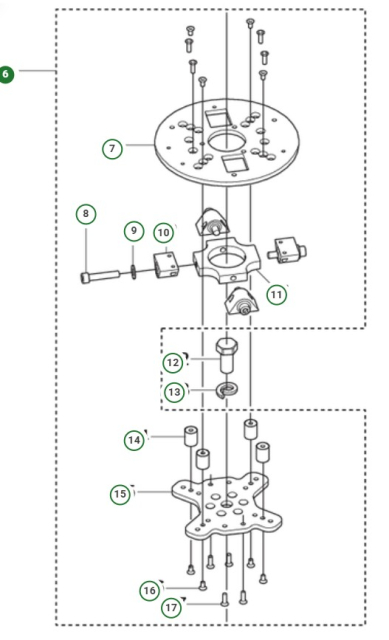 Holder assembly grind holder 270 p