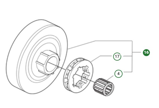 Clutch drum kit 0.325