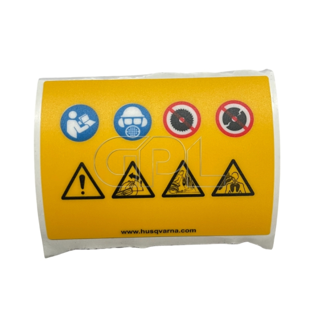 Decal warning K3000 ROW