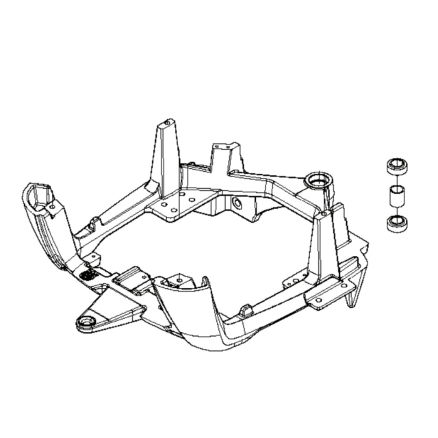 Frame Assy Rear Chassis Black
