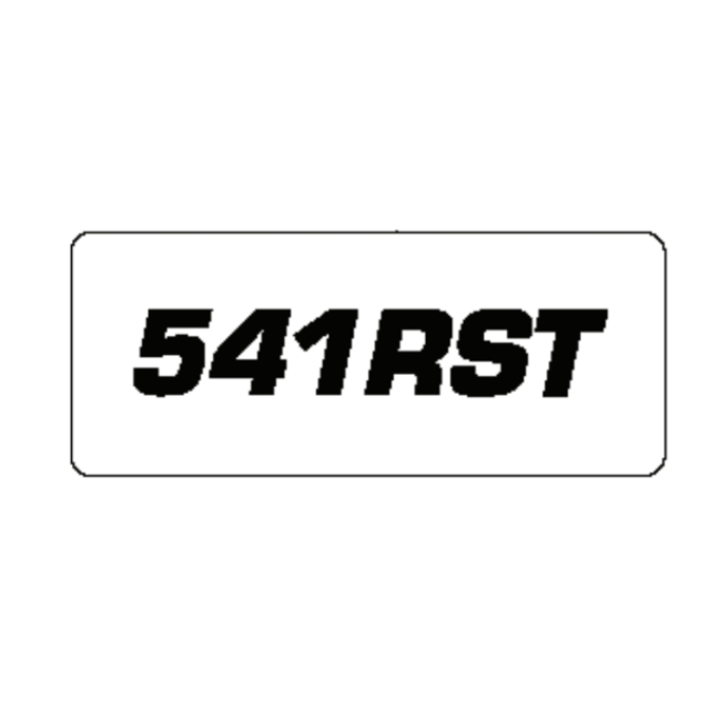Decal Model 541Rst 5912001-02