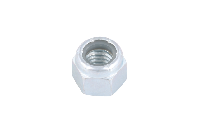 Nut prevail torque hex nut w nonmetal insert 3/8-16 x.564 in st clear zinc