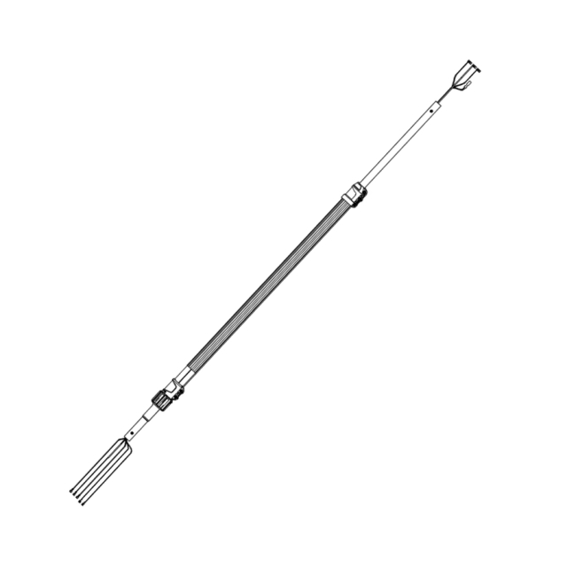 Tube assembly telescopic pole ht