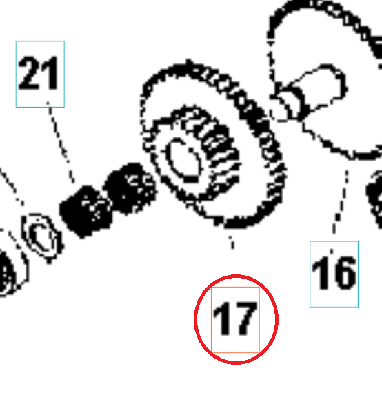 Gear 21-44 5986776-01