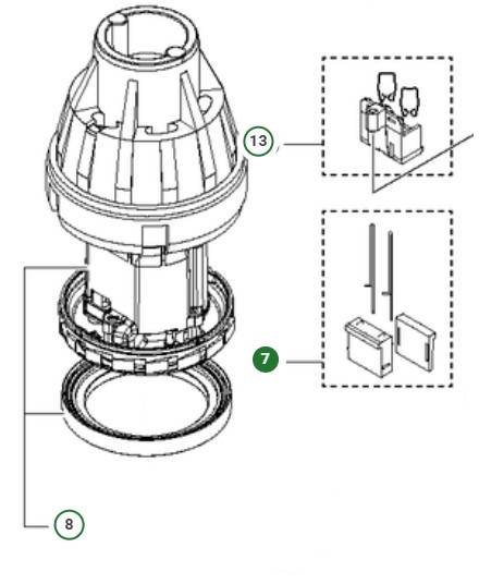 Connector motor plug connector