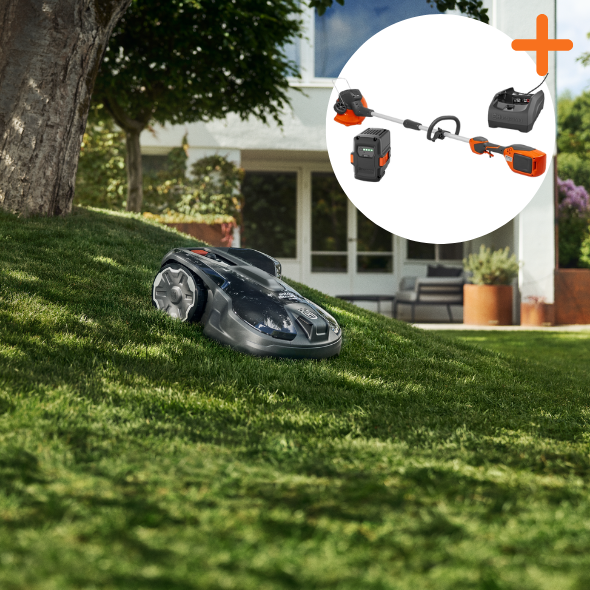 Battertrimmer på köpet till Automower